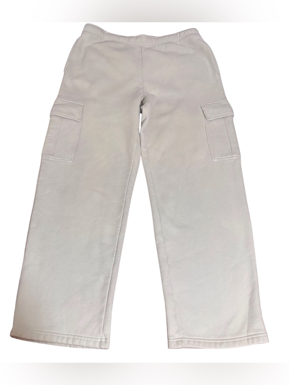 Aritzia Size X-Large Gray Sweatfleece Mega Cargo Pants Fit Cozy Lounge Casual